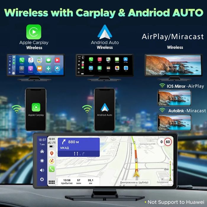 Navigatie auto universala Carplay / Android Auto - 10 inch