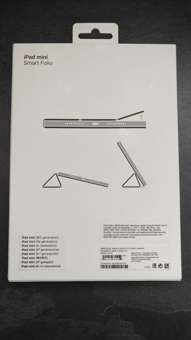 Защитен калъф Apple Smart Folio, За iPad mini (6th generation), English Lavender