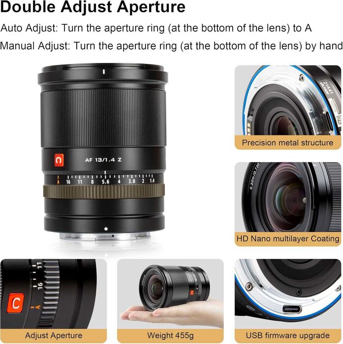 Viltrox AF 13mm f/1.4 STM – Ултраширокоъгълен обектив за Nikon Z-mount