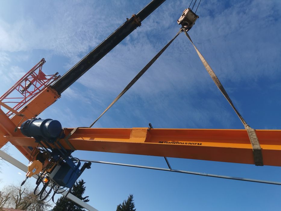 Конзолен кран.Верижен Телфер 1т, 0.5т.Нов конзолен кран 2т с верижни