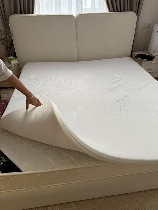 Кровать+экоматрас+наматрасник