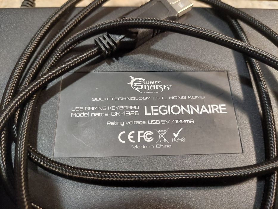 Механична клавиатура White Shark GK-1926 LEGIONNAIRE