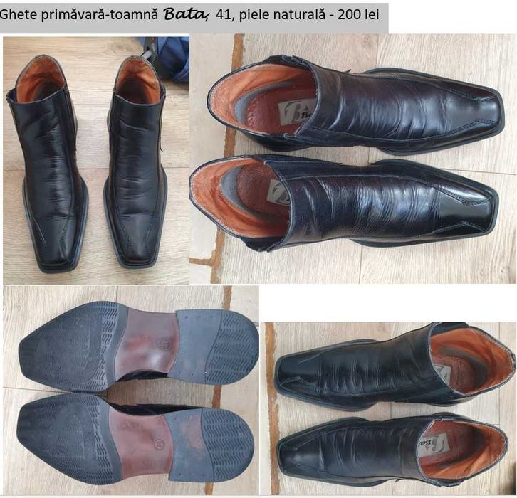 Pantofi HUGO BOSS, piele, 41, fix
