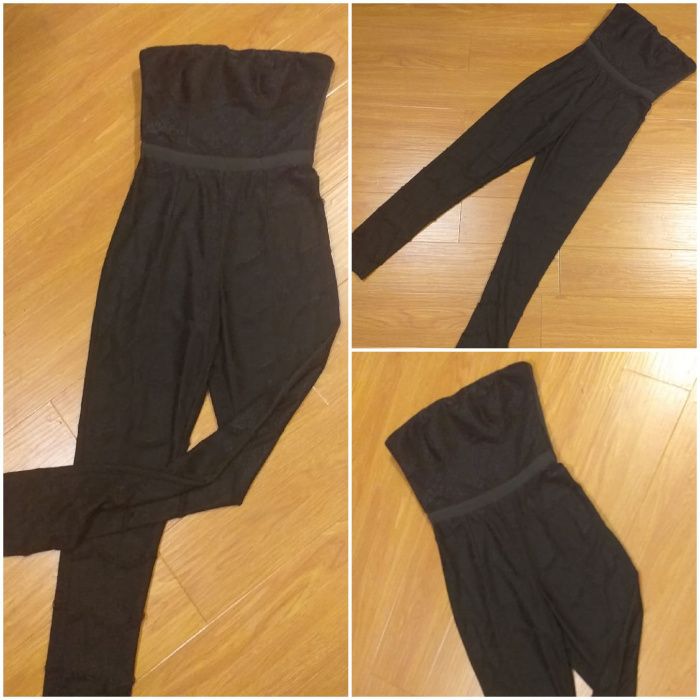 salopeta lunga, neagra,dantela Nissa