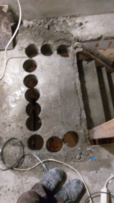 150lei Găuri hotă cu carota centrală aer condiționat etc