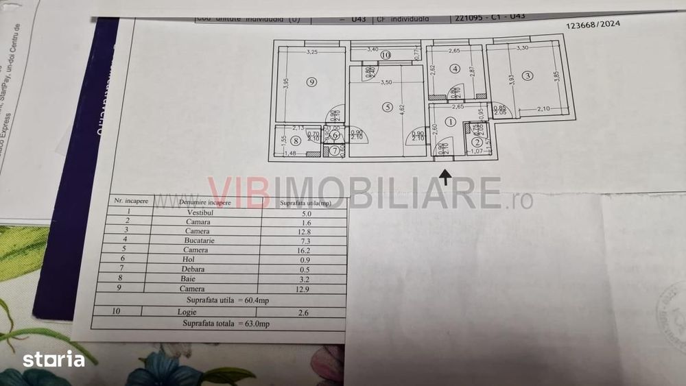 3 Camere - Parcul Moghioros - Nemobiliat