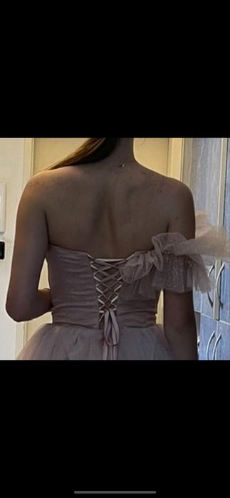 Розова официална рокля