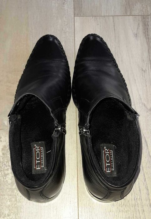 Мъжки зимни боти естествена кожа