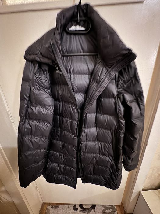 Geacă Damă Zara cu puf, treisferturi, foarte usoara, cu gluga