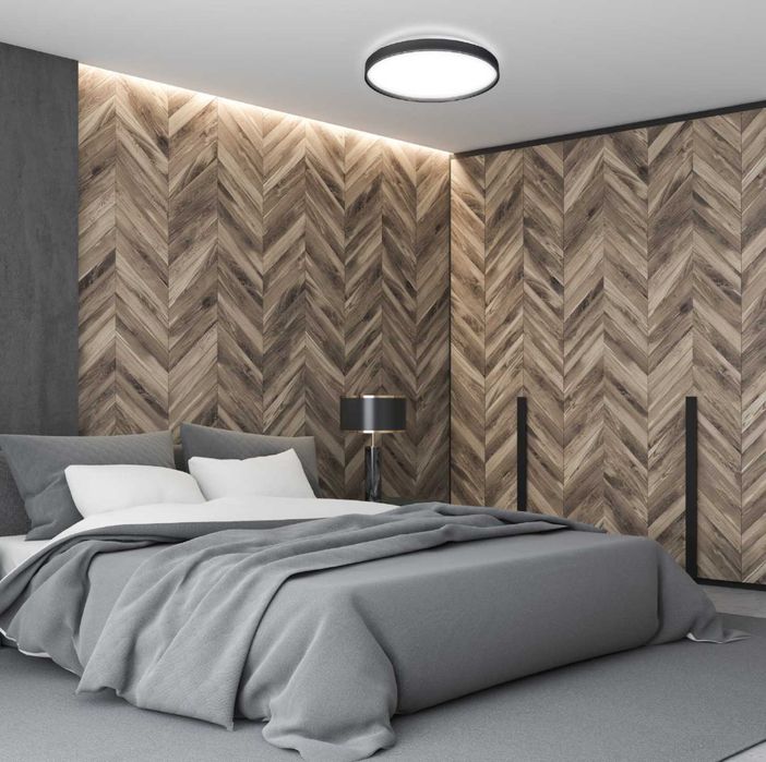 Plafonieră LED 36W ORO NUBE neagra 3850lm 4000K design modern Ø385 mm