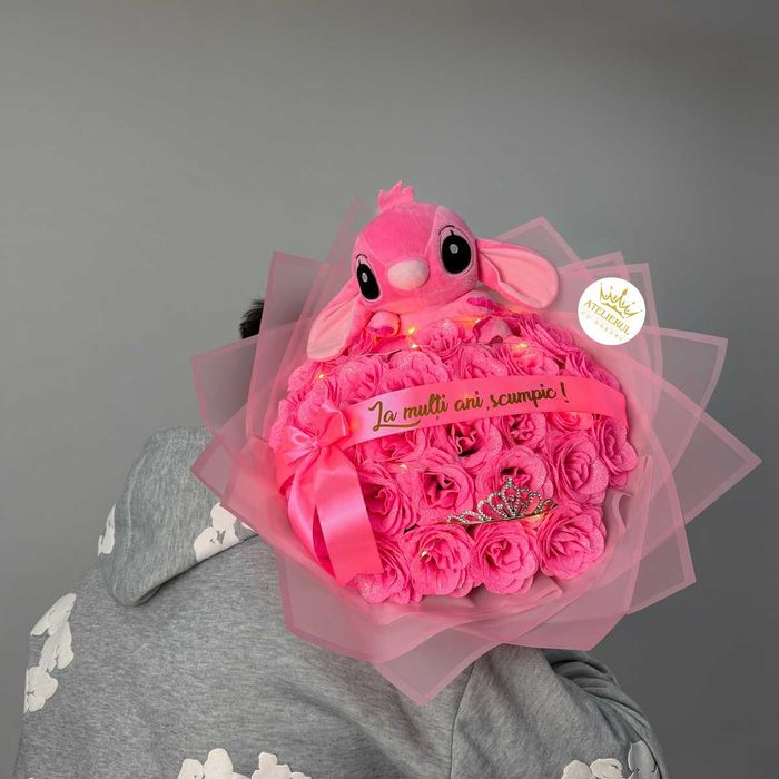 Buchete de flori cu stitch | Livrare oriunde 24h