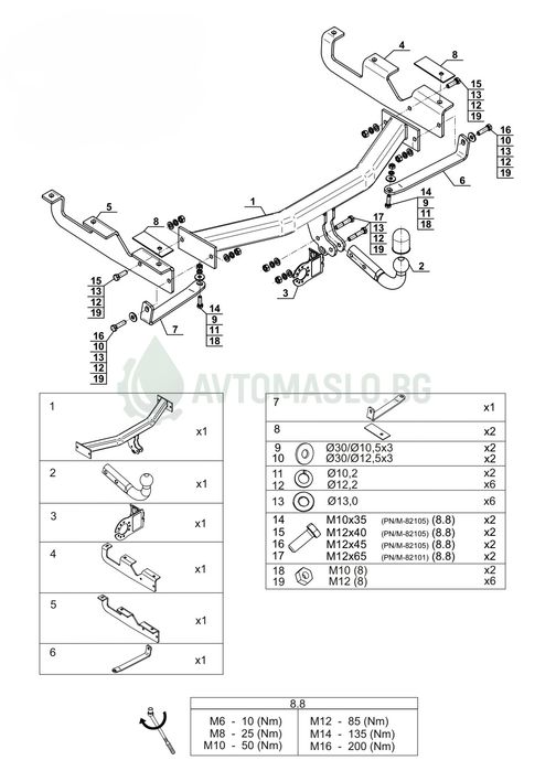 Нов Теглич за Jeep Grand Cherokee WJ/WG 1999-2005 нов полски теглич за Джип Гранд Чероки