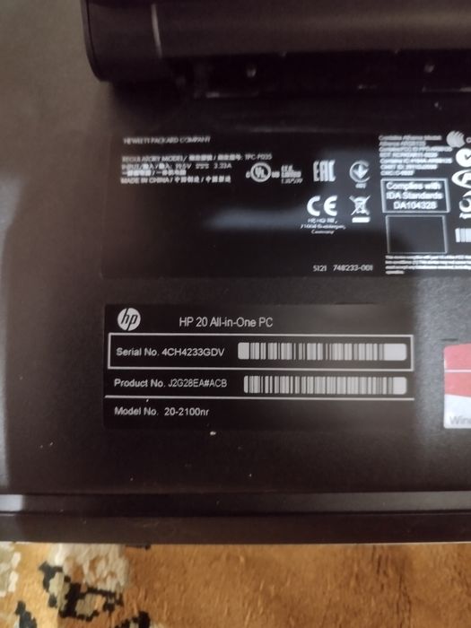 Продам моноблок HP 20 All-in-one.
