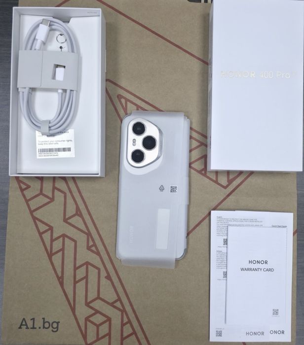КАТО НОВ 512GB Honor 400 Pro A1 Гаранция 2028 GREY