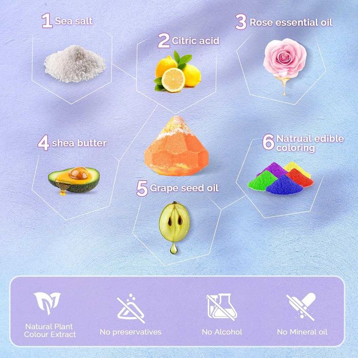 Коледен подарък: DUAIU бомбички за вана, комплект от 10 броя