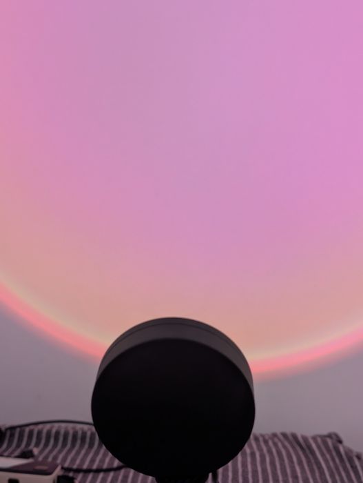 Lampa RGB cu lupa, efect de apus USB