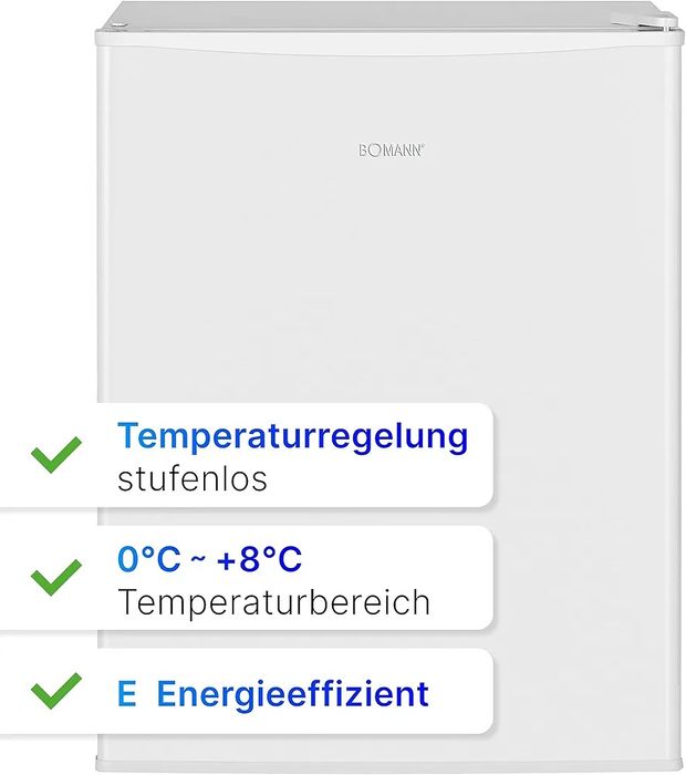 Нов хладилник 58L Bomann KB 7347 Черен/бял