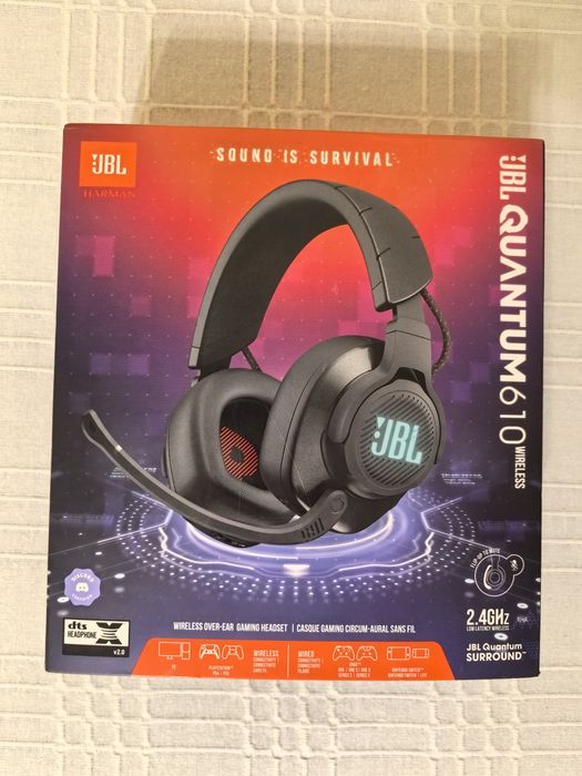 Căști Gaming JBL Quantum 610 Wireless + Jack 7.1 | Casti PC, PS4, PS5