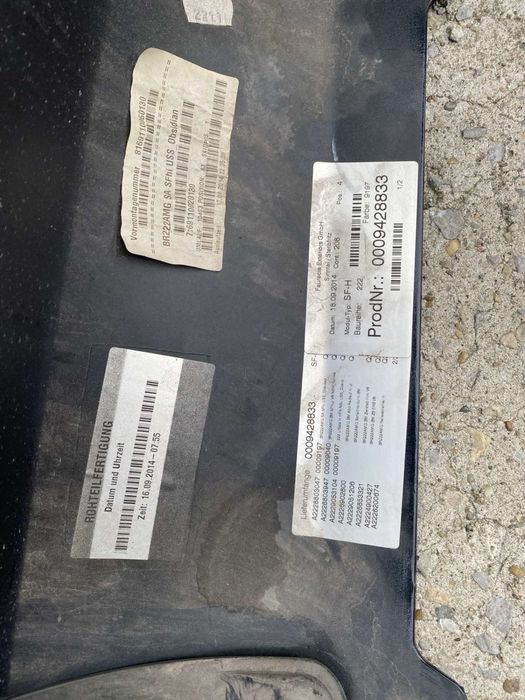 Мерцедес S-class W222 предна и задна броня АМГ пакет оригинални