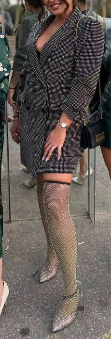 Cizme stiletto cu pietre