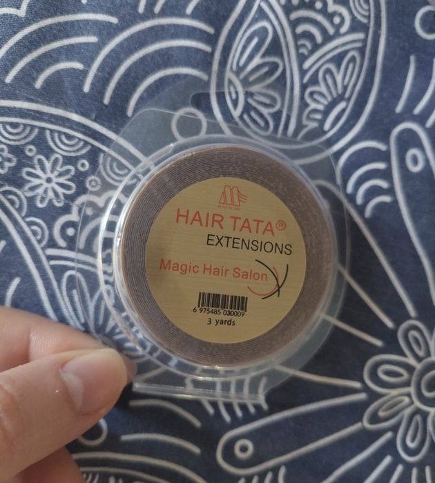 Banda adeziva rola HAIR TATA 3 metri 3 luni rezistenta transparenta