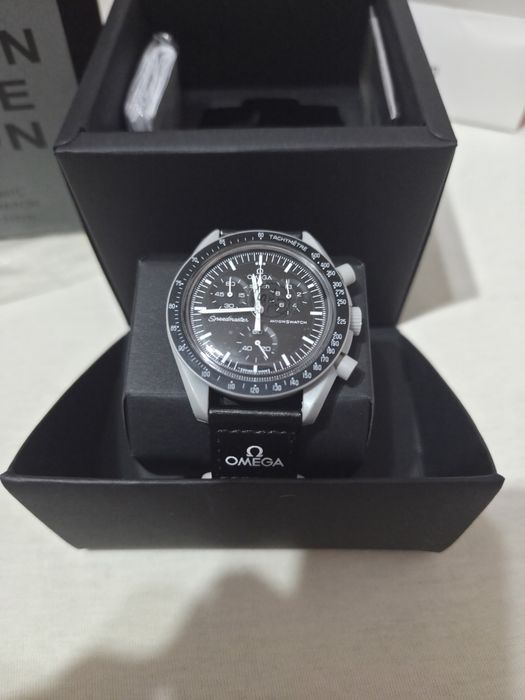 Ceas Omega x Swatch Moonswatch Mission to the Moon - Full Box, Ca Nou