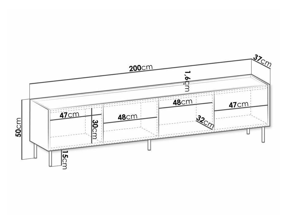 Чисто нов тв шкаф