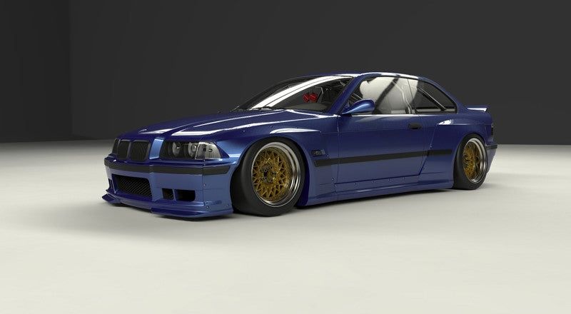 Обвесы бампера Rocket bunny e36