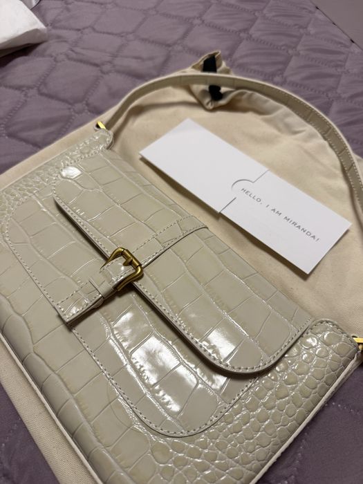 By Far чанта Miranda с кроко ефект - нова