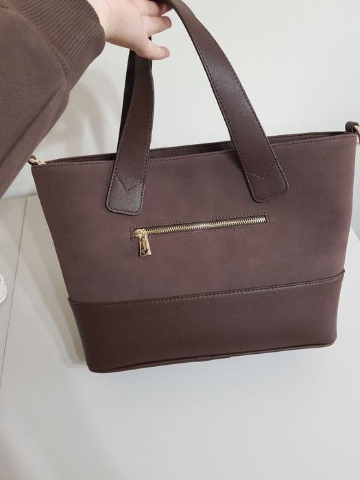 Guess geantă maro incăpătoare nouă