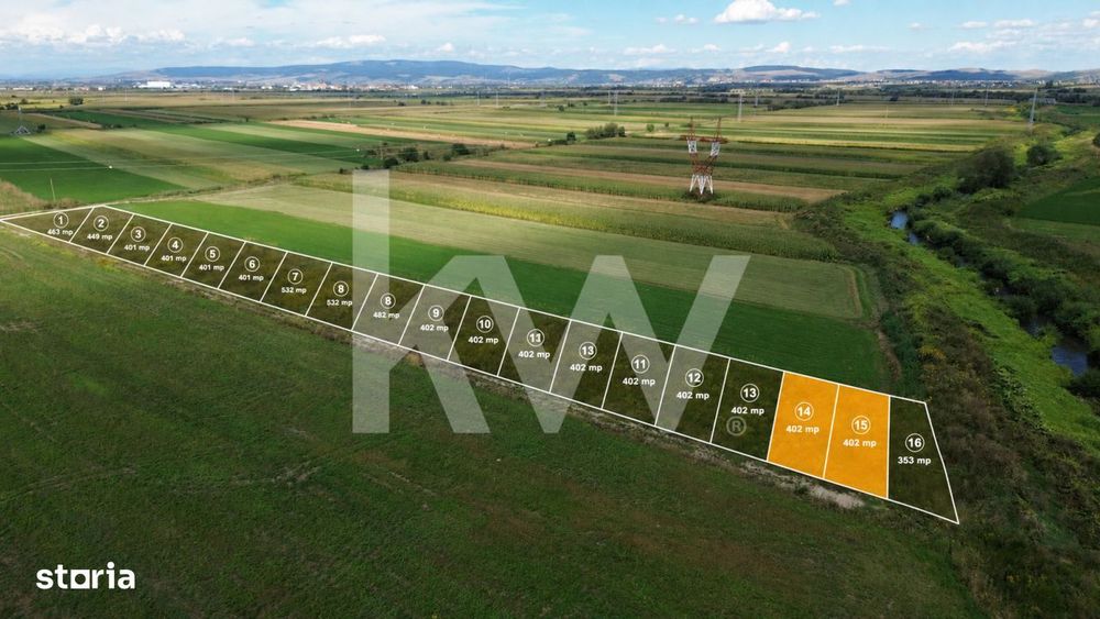 Teren intravilan,402 mp ,Stupini-Brasov.Destinatie gradina de vara si