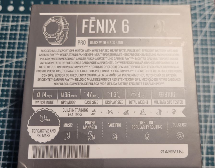 Garmin Fenix 6 Pro + curea originala nouă.