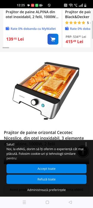 Vând prăjitor de paine