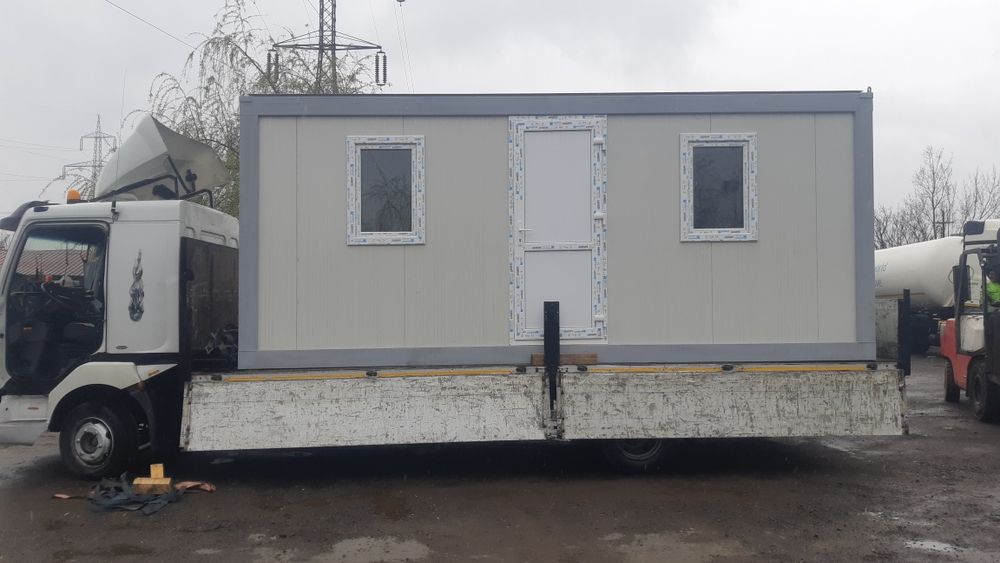 Container birou containere vitrina santier paza