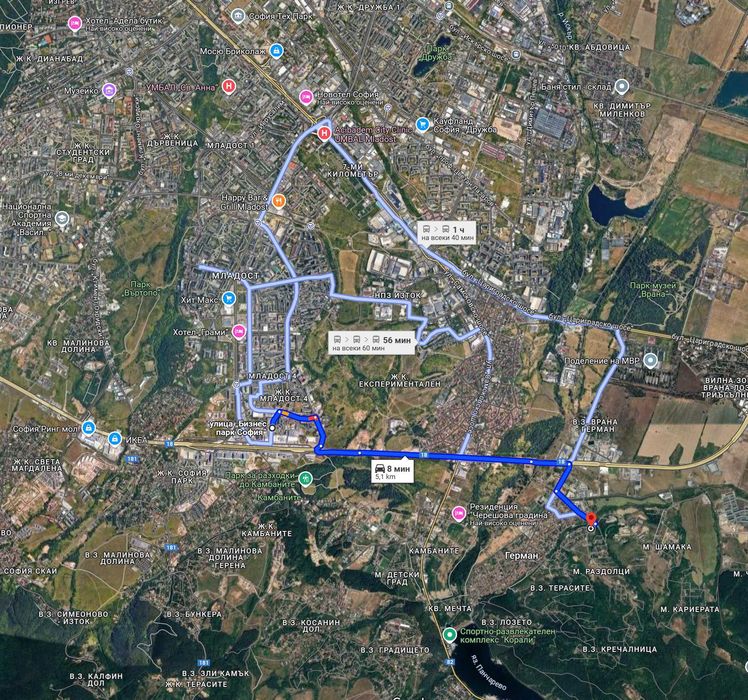 Продава се Парцел в София, 7-ми 11-ти километър - 3095 кв.м за 220 €/кв.м - Снимка #1