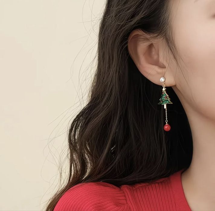 Новогодние серьги