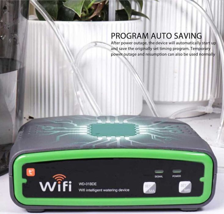 Комплект за автоматично капково напояване за 20 саксии, DIY WiFi