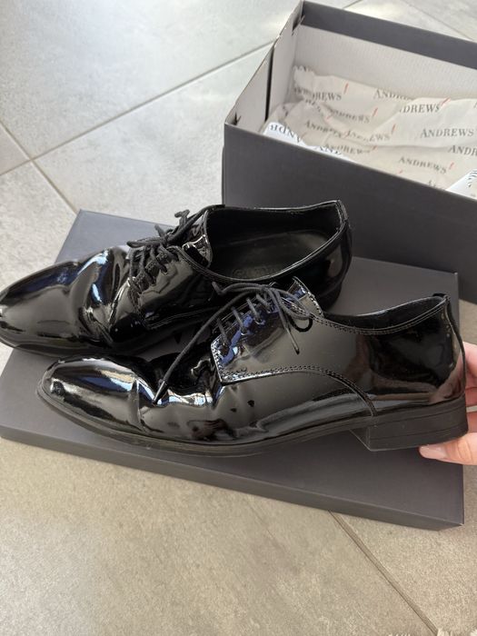 Официални лачени мъжки обувки Andrews