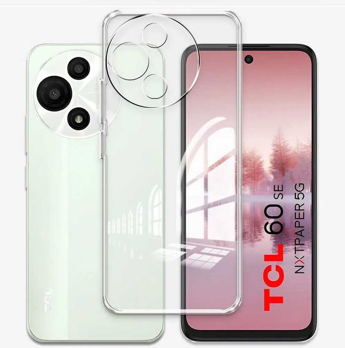TCL 605 / TCL 60 SE / TCL 60 5G / TCL 60R 5G - Силиконов Прозрачен Кейс Гръб