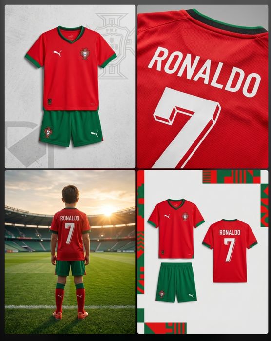 CR7 детско юношески футболни екипи Португалия НОВО 2026-27 год
