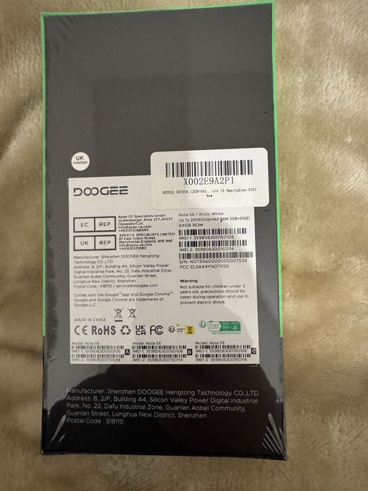 Note 56 4G 6.56 inch 64 Gb Arctic White Nou sigilat