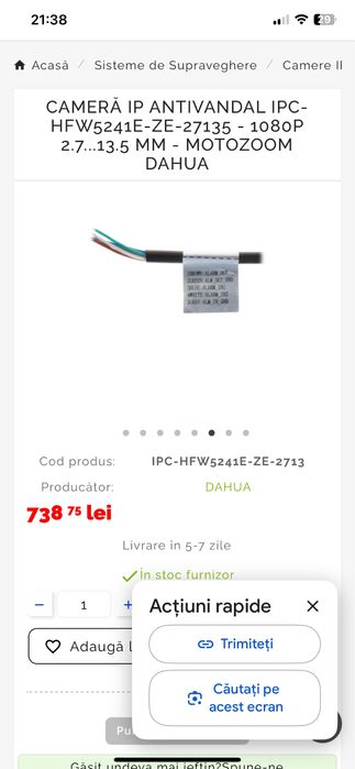 Camera supraveghere Dahua