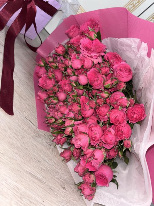 кустовые пионовые розы