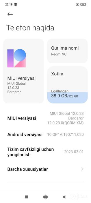 Xiaomi Redmi 9C 4/128 GB