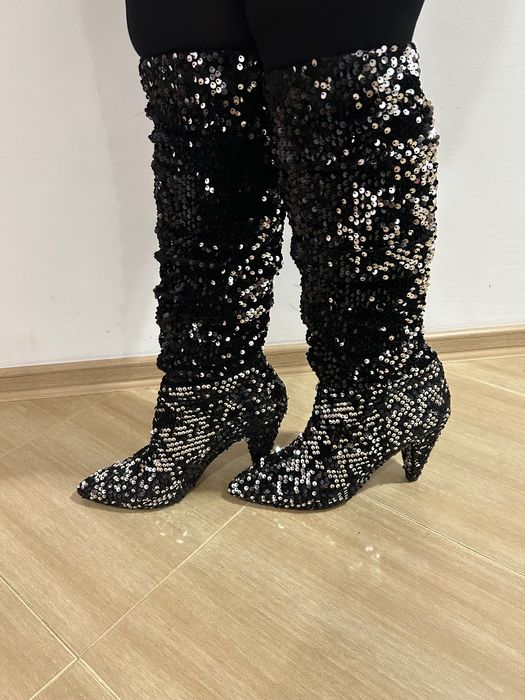 Нови! Паетени ботуши Miss Selfridge номер 41