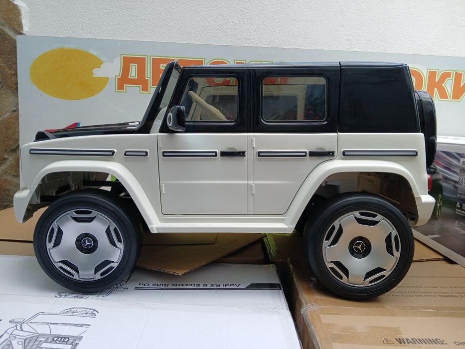 Промо!!Супер цена Акумулаторен джип Mercedes EQG с меки гуми