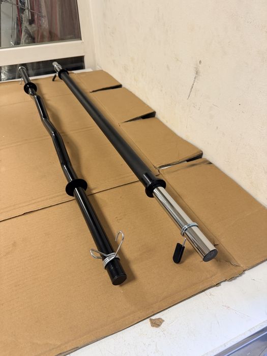 Bara haltera dreapta piept Brate 140 cm. 30 mm+Bara Z ez 120 cm. 30 mm. Si 28 mm. Noi cu Sigurante, pret promo 200 lei ambele