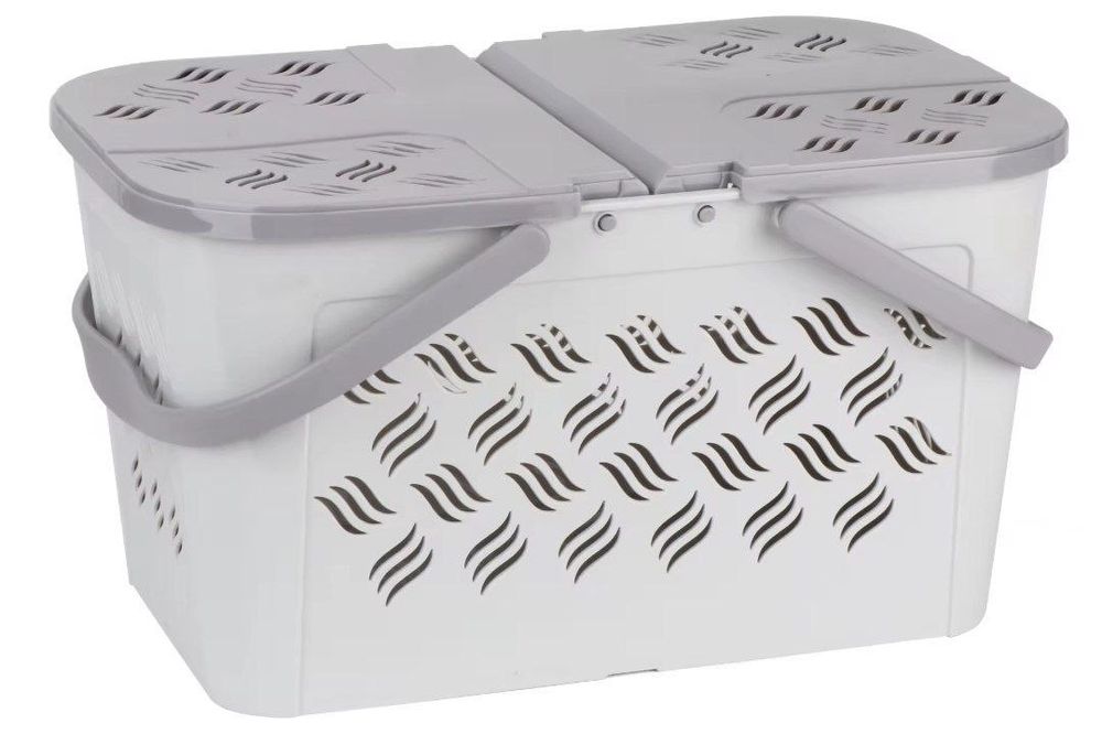 Корзина для хранения пластиковая с ручками и для пикника для покупок