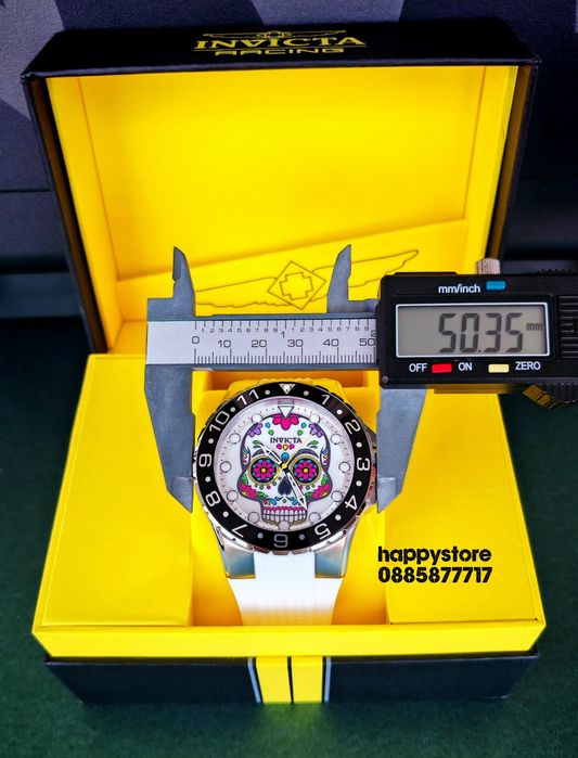 INVICTA Muertos White 50 mm, Инвикта нов ръчен часовник