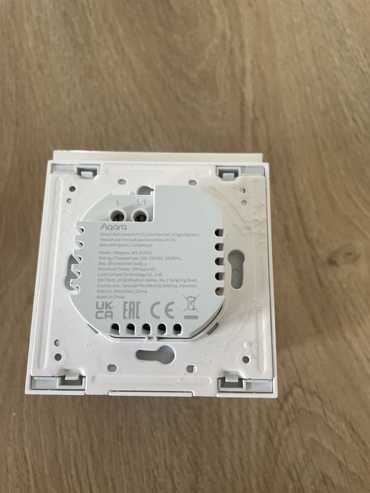 Întrerupător inteligent Aqara Smart Wall Switch H1 EU (Fără Nul, 1 Tastă) – Nou / Sigilat